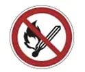 No smoking - no open flames - no sparks
