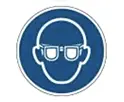 Protection required - eye protection must be worn